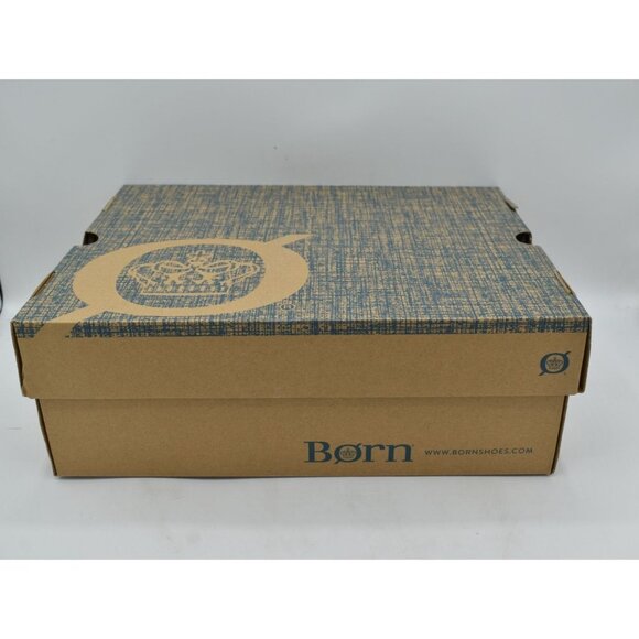 Born Womens 11 Nola Tan Camel Distressed Leather Slip On Platform Clogs Mules - Picture 14 of 15